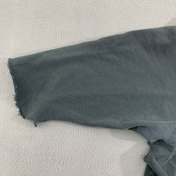 Nili Lotan Pullover Sweater Top Womens Medium Charcoal Black Sleeve Ripped - Picture 4 of 16